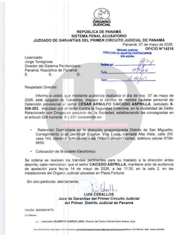 Un juez concede depósito domiciliario a César Caicedo, en medio de una investigación de tráfico de drogas