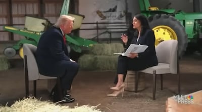 Trump estalla contra una periodista de la NBC y abandona la entrevista tras ser cuestionado por fraude electoral