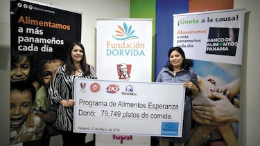 Franquicias Panameñas entrega donación a Banco de Alimentos