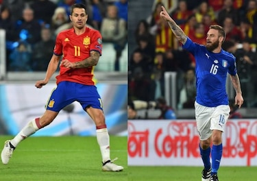 Italia y España empatan 1-1