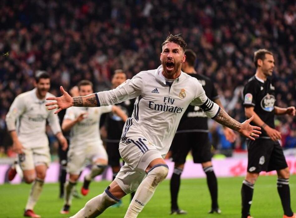 Ramos repite agónico gol ganador y Madrid amplía su invicto
