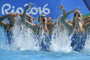 Rusia gana oro en nado sincronizado  por equipos