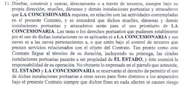 Puertos, energía y tierras, las prerrogativas que extendería el nuevo contrato minero