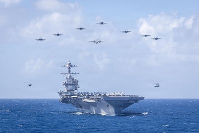 Portaaviones USS Gerald R. Ford arriba a la costa israelí, sumándose al despliegue 