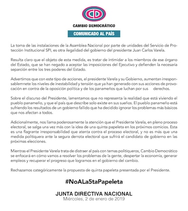 PRD y CD señalan que propuesta de quinta papeleta afectaría proceso electoral