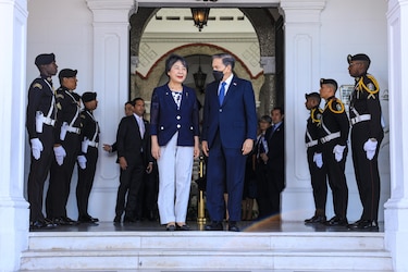 El presidente Cortizo se reúne con la canciller de Japón