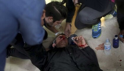 Once policías y guardias civiles heridos en Cataluña