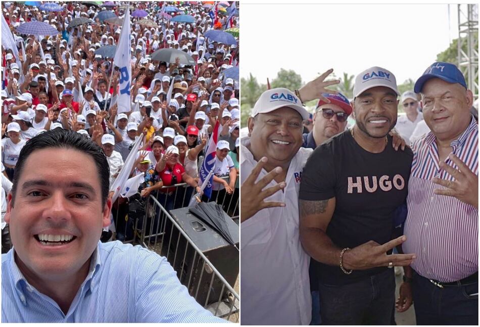 Carrizo visita feudo de Benicio Robinson junto a Bolota Salazar; Adames estuvo en Colón y González en la comarca