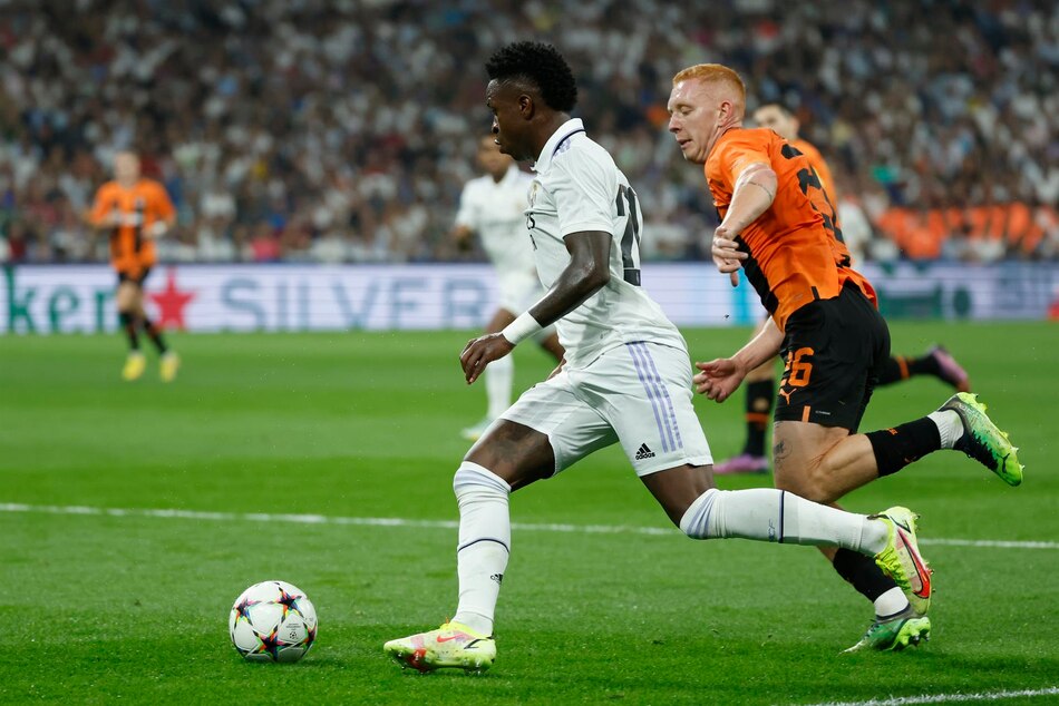 Real Madrid supera al Shakhtar con goles de Vinicius y Rodrygo