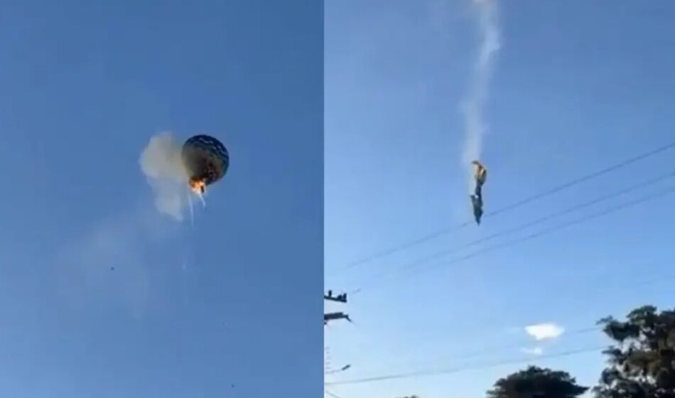Al menos ocho muertos al caer un globo aerostático con 21 pasajeros a bordo en Brasil