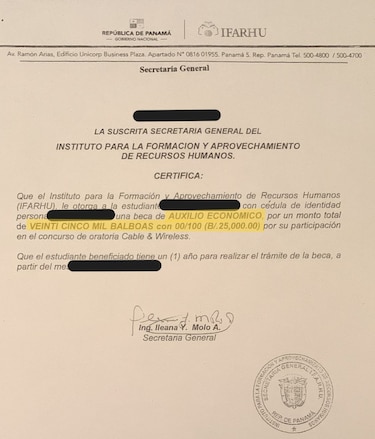 Lo que el IFARHU nunca respondió a los finalistas de oratoria desde 2019