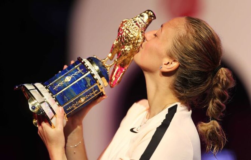 Kvitova supera a Muguruza en final de Catar