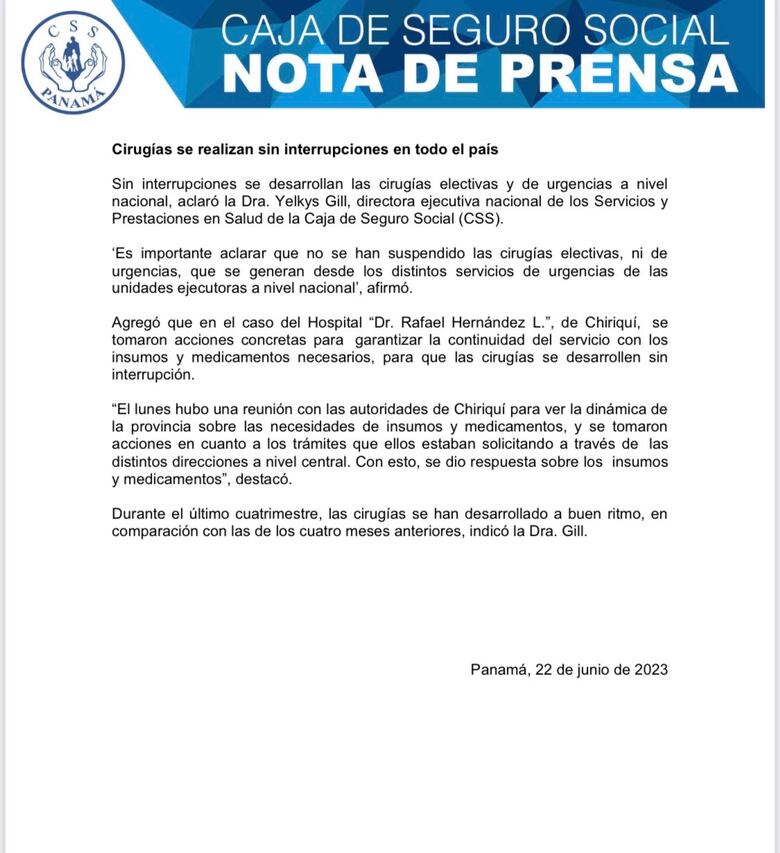 Médico confirman falta de insumos en el Hospital Rafael Hernández