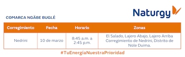 Trabajos de mantenimiento en la red eléctrica del 10 al 16 de marzo de 2025