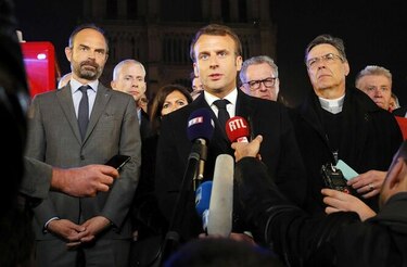 'Reconstruiremos Notre Dame', promete Macron tras incendio en catedral