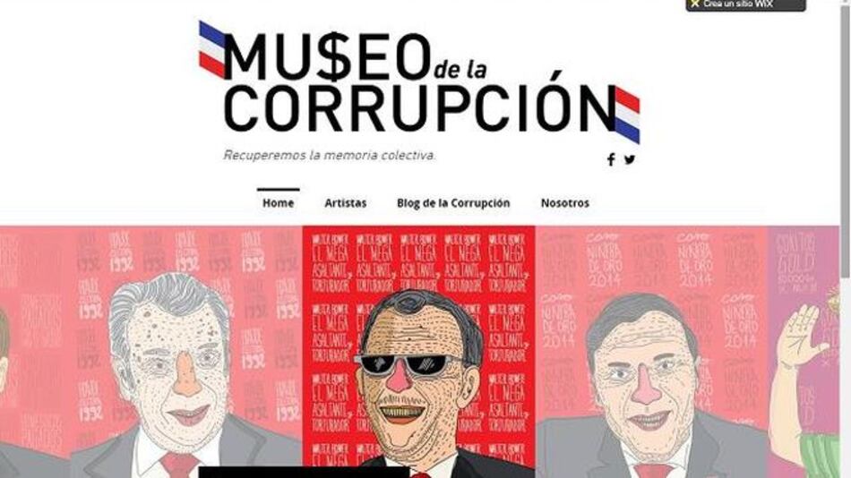 Museo 'online' de la corrupción saltará a las galerías de arte