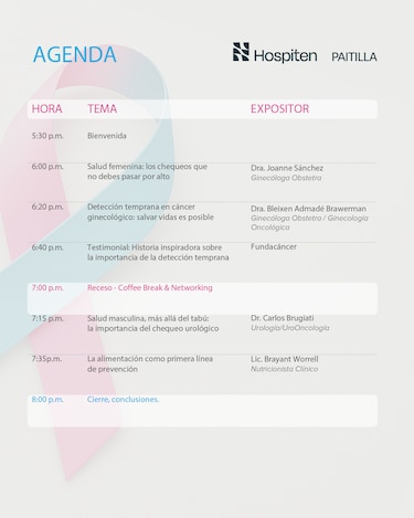 Hospiten Paitilla realizará evento Pink & Blue, Be Brave: Dos colores, juntos por la detección temprana