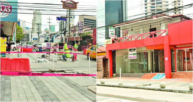 Obras en calle Uruguay, atrasadas
