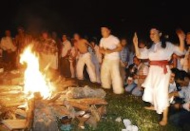 Festejan año nuevo olmeca