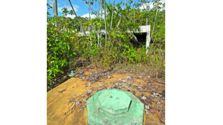 El hospital de Palo Seco en ruinas