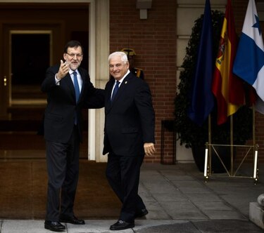 Martinelli se despide de los reyes de España y de Rajoy