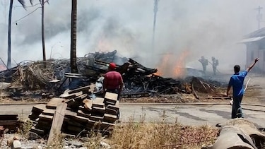 Controlan incendio en antiguos talleres del MOP en David
