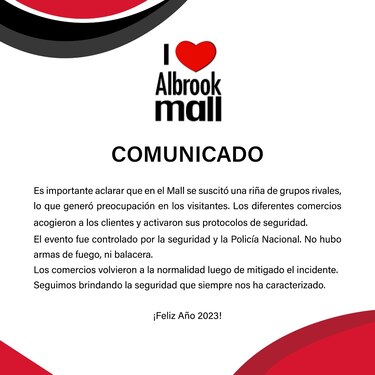Detienen a 3 menores de edad y 7 adultos tras una riña en Albrook Mall