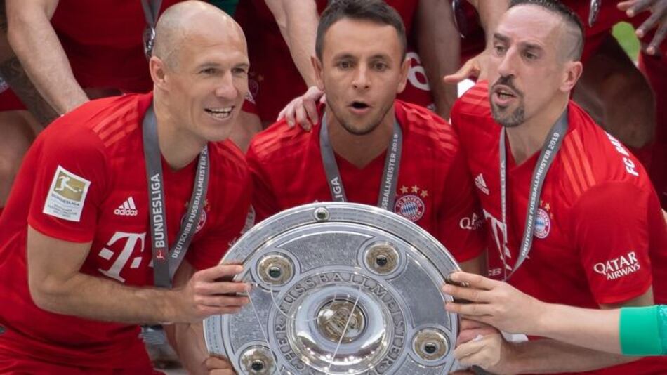 Homenaje de despedida a Robben, Ribery y Rafinha en Múnich