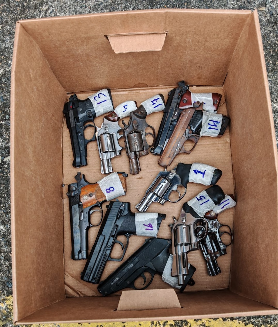 Programa Armas por Comida retira 56 armas y 2,900 municiones en San Miguelito