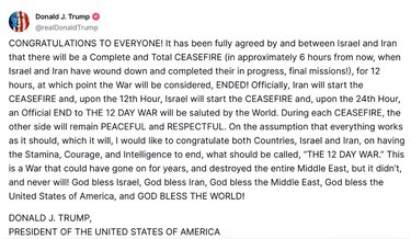 Irán asegura que ‘no hay un acuerdo sobre un alto el fuego’ con Israel