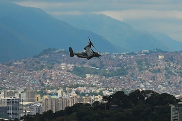 Las imágenes del ejercicio militar de EU en Caracas autorizado por el gobierno de Venezuela
