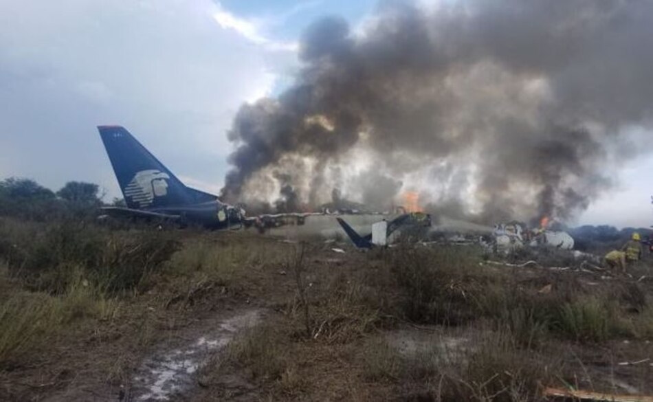 Cae avión en México, no hay personas fallecidas