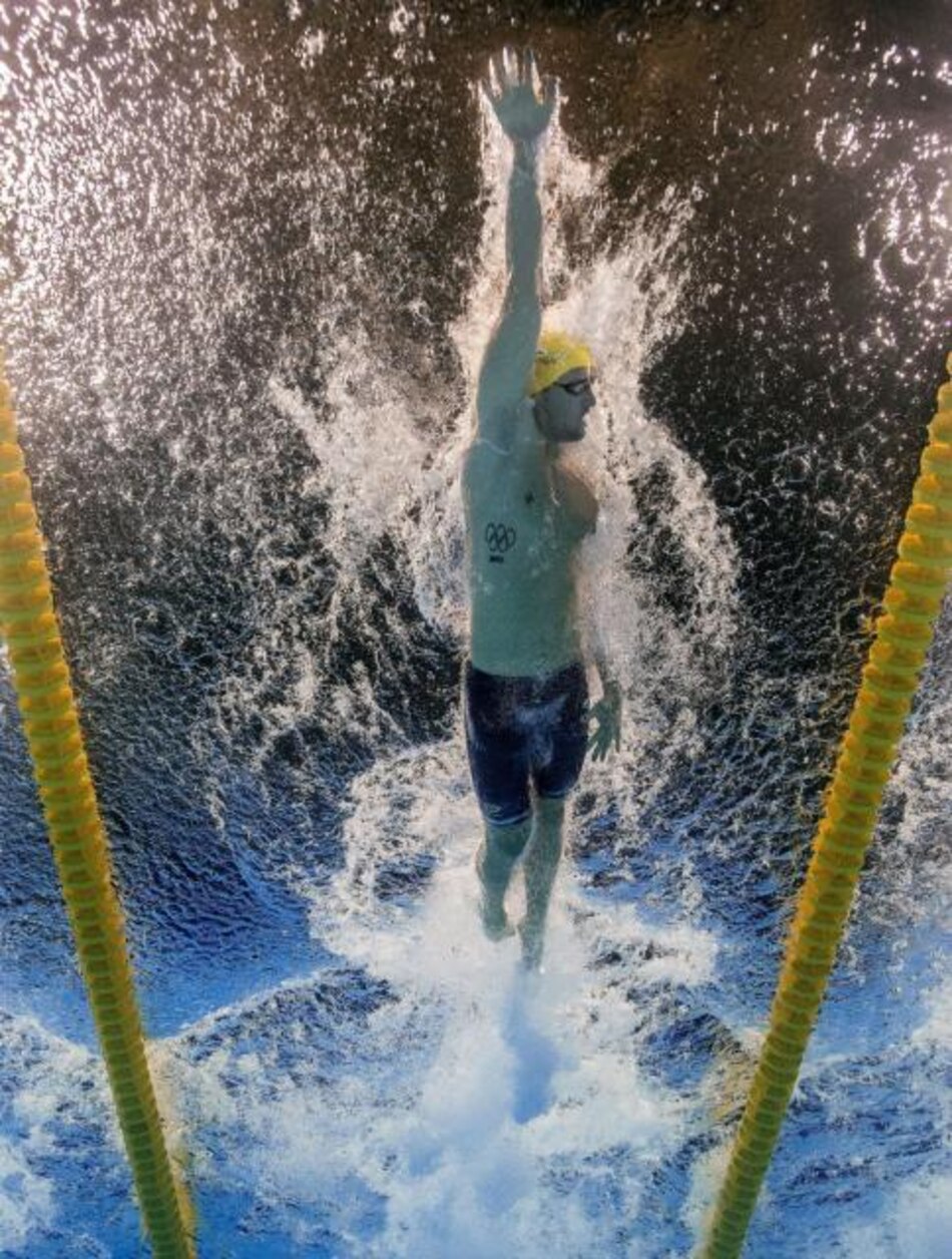 Magnussen marca el ritmo en los 100 metros