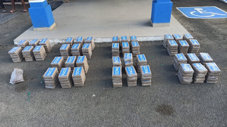 Decomisan 241 paquetes con droga en Punta Mala, Los Santos