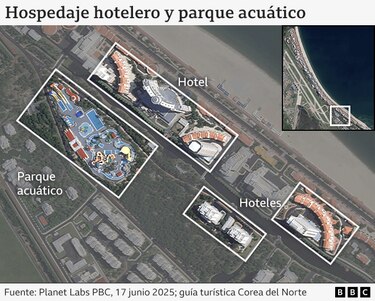 Cómo es el controvertido balneario al estilo Benidorm en Corea del Norte que recibió el primer grupo de turistas rusos