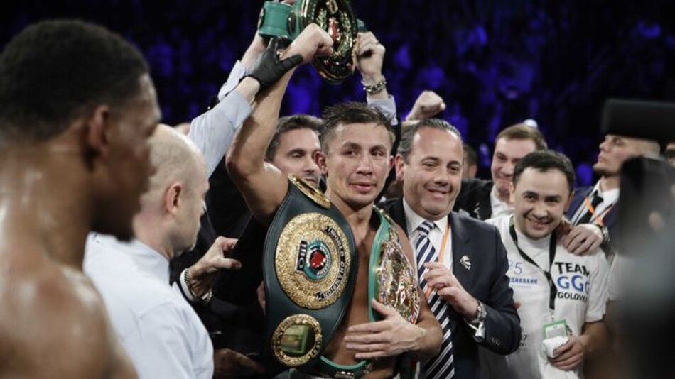 Golovkin vence a Jacobs y retiene cinturones del CMB, AMB y FIB