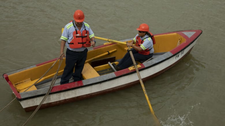 Marisol Delgado, la botera del Canal de Panamá