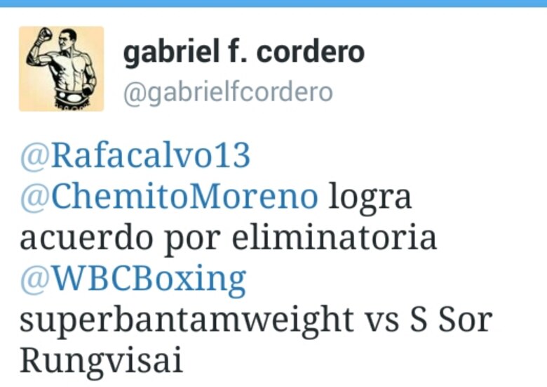 Ordenan pelea eliminatoria entre el panameño Chemito Moreno y Sor Rungvisai