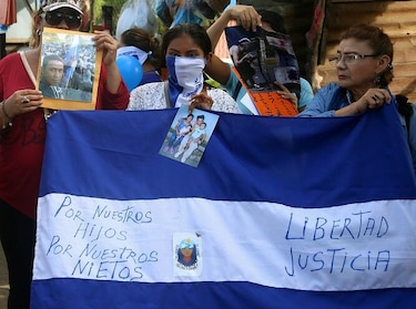Madres de presos sin amnistía reclaman su liberación en Nicaragua