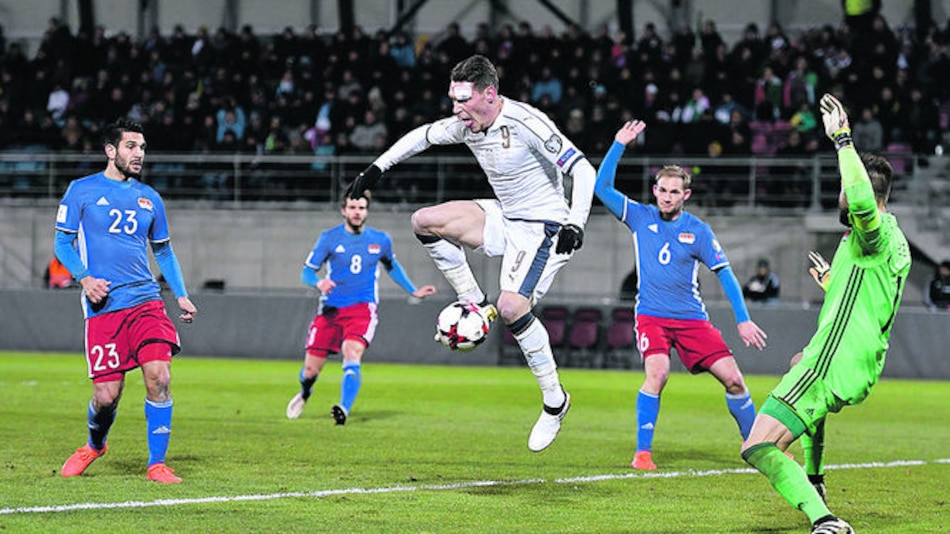 Italia le gana fácil a Liechtenstein