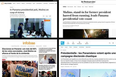 Así cubrió la prensa internacional las elecciones en Panamá