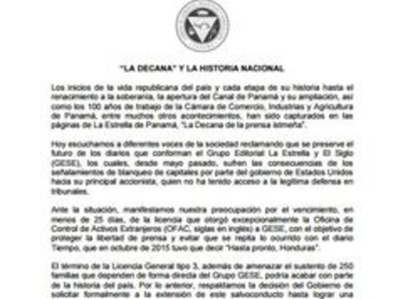 Cámara de Comercio insta a Waked a hacer lo 'necesario' para salvar la editorial GESE