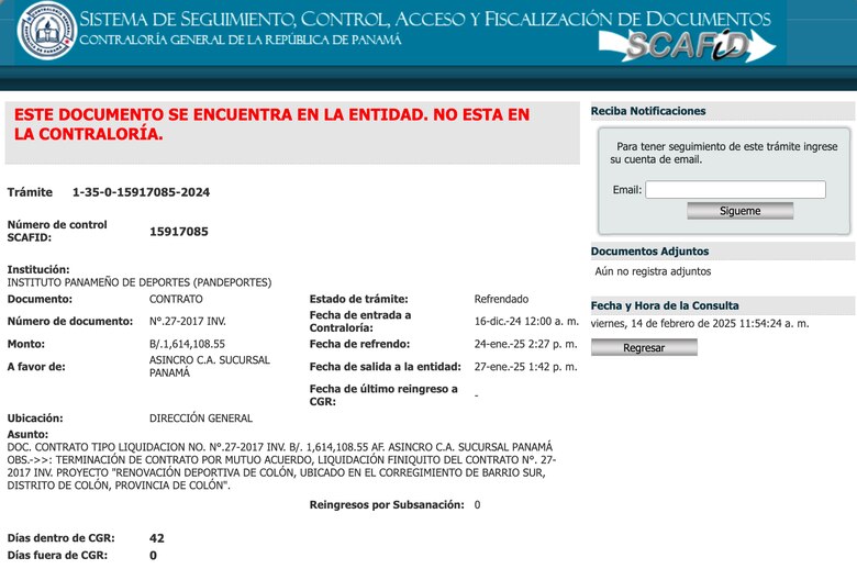 El del Mariano Bula es el ‘equilibrio contractual más alto’ en la historia de Pandeportes. ¿Adivinen quién lo gestionó?