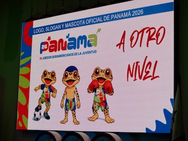 Antón, la rana dorada, es presentada como mascota de los Juegos Suramericanos de la Juventud Panamá 2026