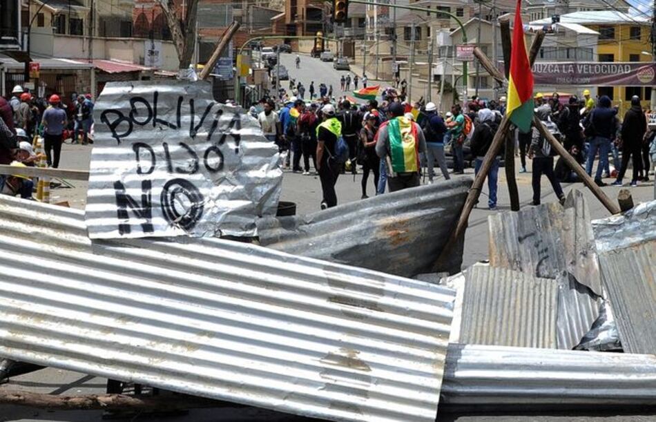 Escalan protestas en Bolivia por cuestionado triunfo de Evo Morales