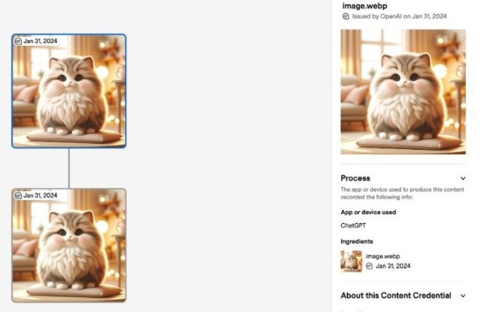 OpenAI anuncia que el contenido generado con ChatGPT y DALL-E 3 incluirá metadatos C2PA
