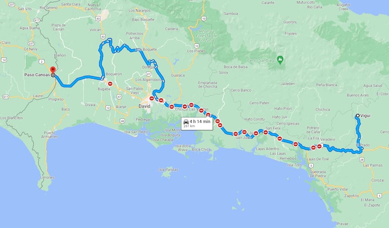 Se mantienen los cierres de vía en Chiriquí y Santiago