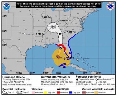 Helene se dirige a una Florida que podría sufrir inundaciones ‘mortales’