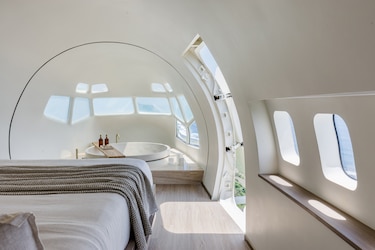 Un hotel de lujo dentro de un avión de pasajeros