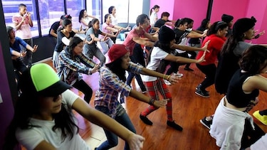 Baile 'Kpop' como los 'idols'